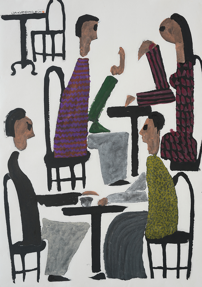 Jang Byeong Eun · Eastbrush · 张炳彥 · figure · mixed_media_on_paper · 1030mm_x_728mm · 2025